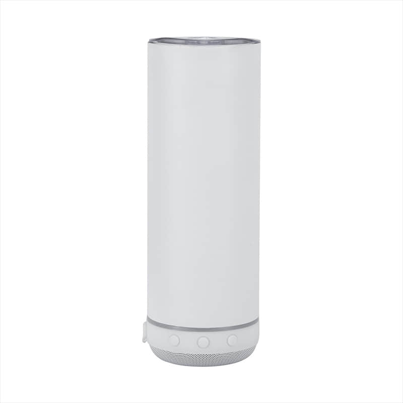 20oz Audio Portable Straight Stainless Steel Bluetooth Speaker bottle