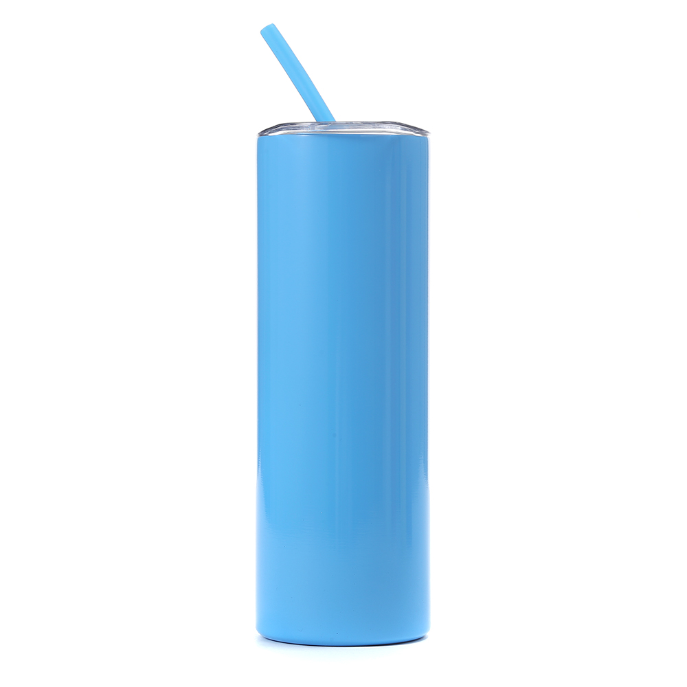 Wholesale 20oz Straight Thermos  Double Wall  Stainless Steel Cup with  Straw