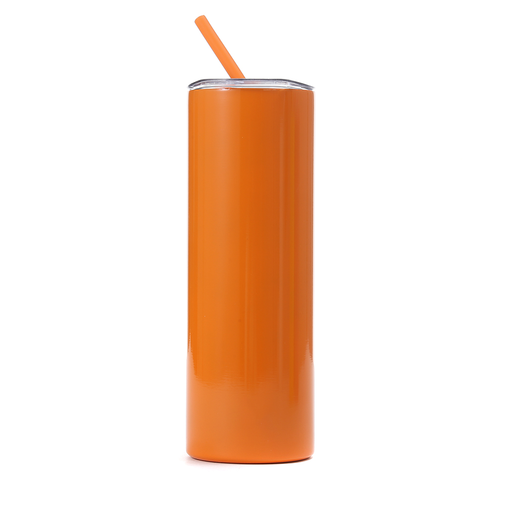 Wholesale 20oz Straight Thermos  Double Wall  Stainless Steel Cup with  Straw