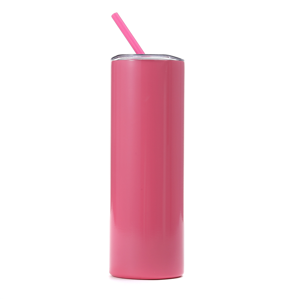 Wholesale 20oz Straight Thermos  Double Wall  Stainless Steel Cup with  Straw