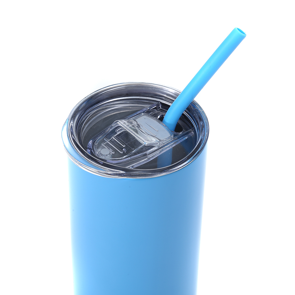Wholesale 20oz Straight Thermos  Double Wall  Stainless Steel Cup with  Straw