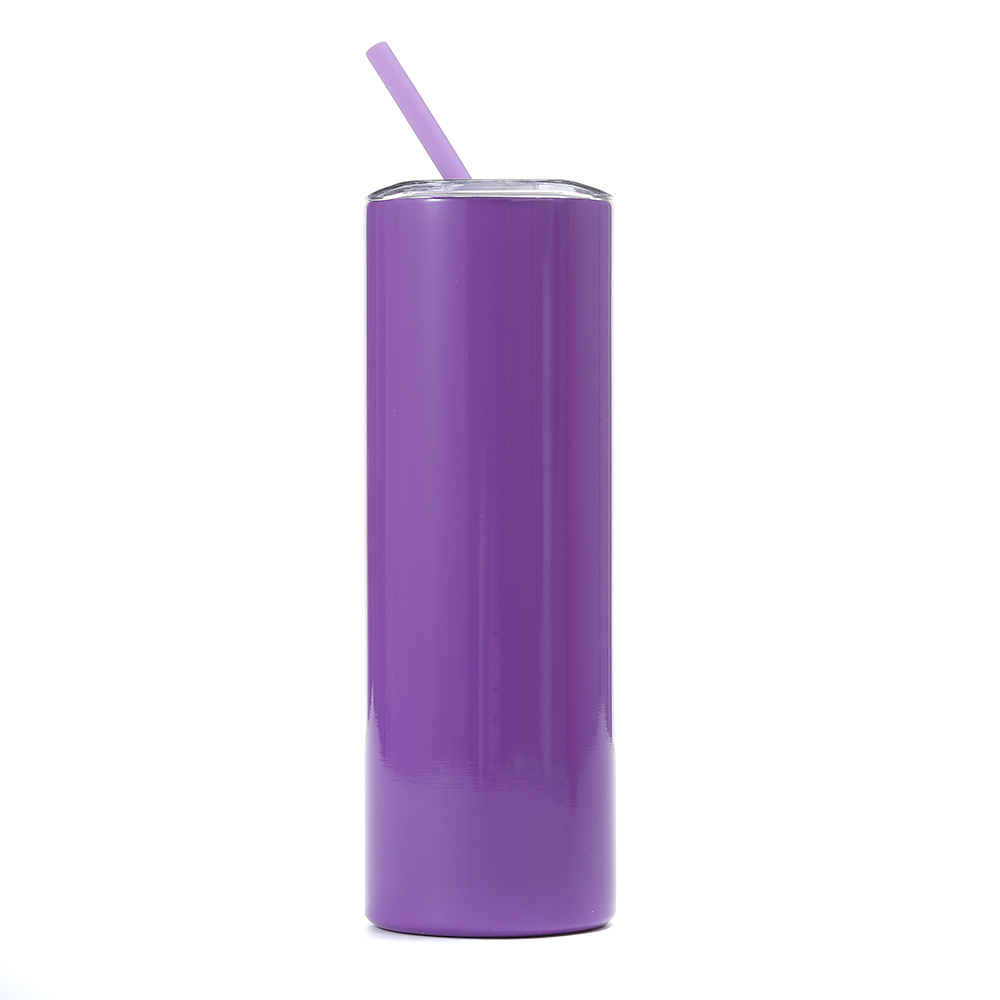 Wholesale 20oz Straight Thermos  Double Wall  Stainless Steel Cup with  Straw