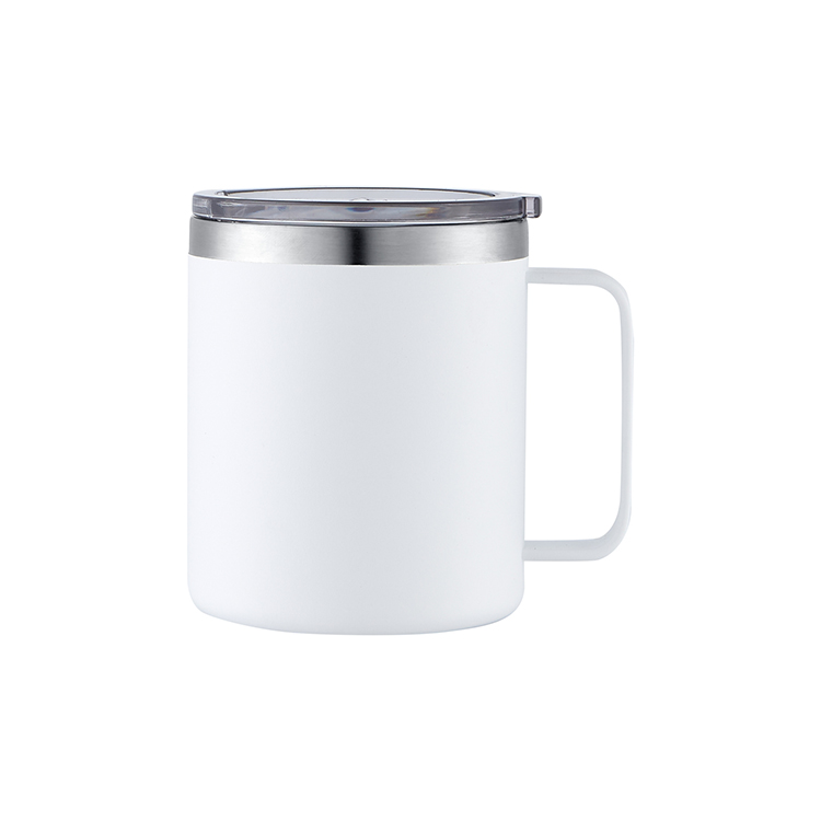 12oz Coffee Mug Double Wall Vacuum Insulated Cup Tumbler with Handle 
