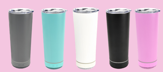 20oz Bluetooth Thermal with Straw and Wireless Speaker with LED Light