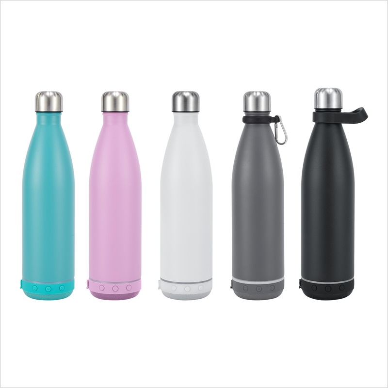 14oz/24oz Double wall Stainless Steel Water Bottles with speaker