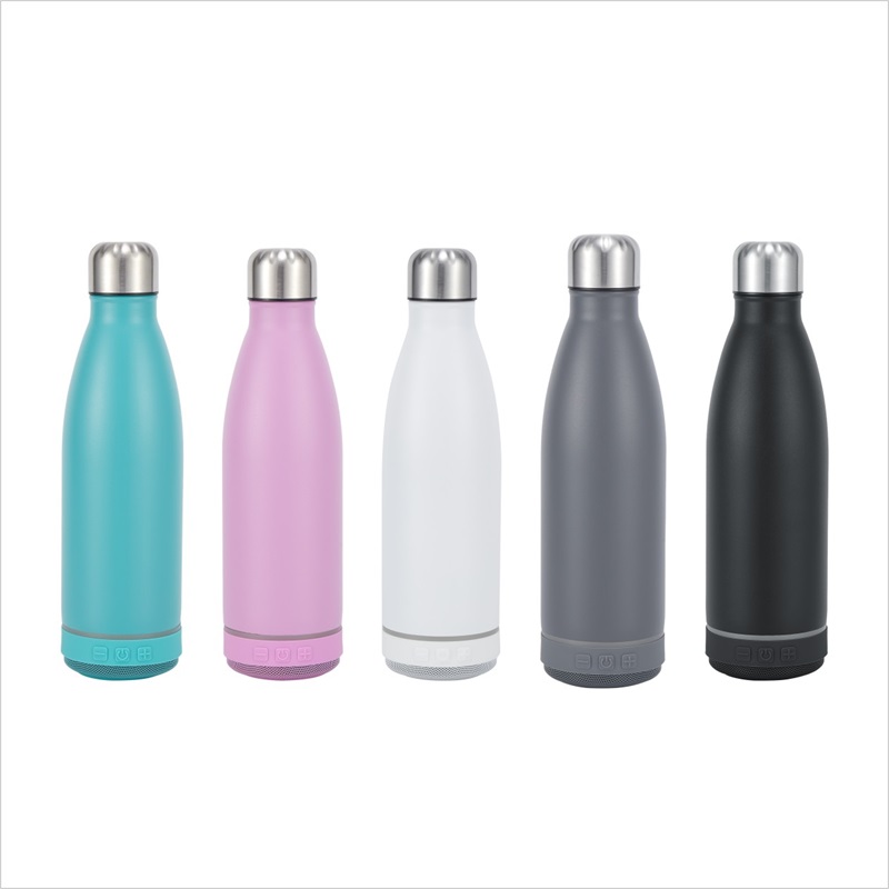 14oz/24oz Double wall Stainless Steel Water Bottles with speaker
