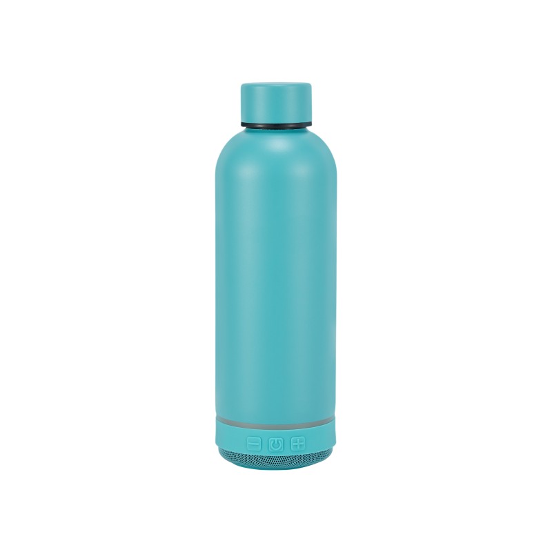 14oz Double Wall Vacuum Insulated Water Bottle with Bluetooth Speaker 