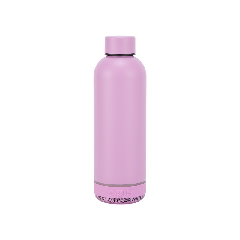 14oz Double Wall Vacuum Insulated Water Bottle with Bluetooth Speaker 