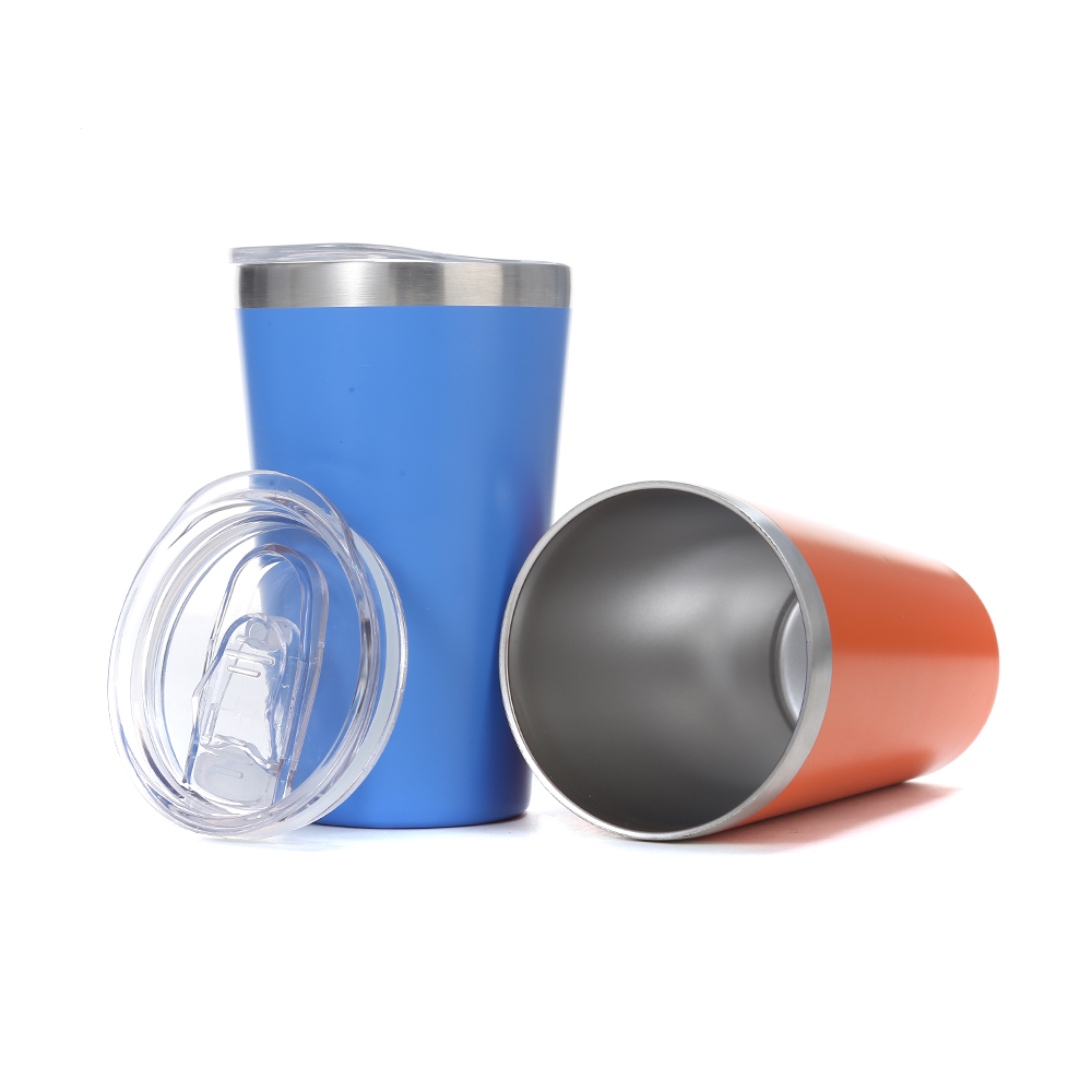 14ozDouble Wall Tumbler with Lid Stainless Steel Vacuum Insulated Coffee Mug 