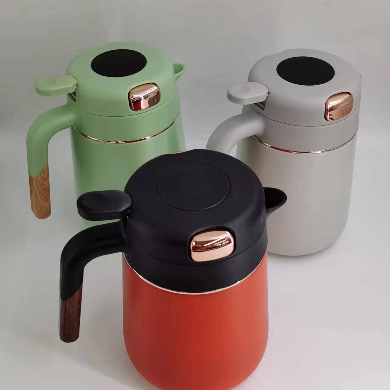 Thermal Coffee Carafe with Tea Infuser/Smart Double Walled Vacuum Thermos with LED Display