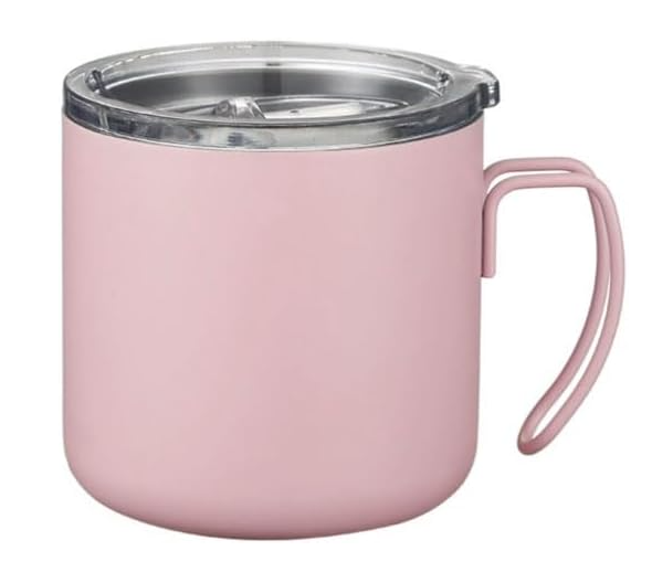 360ml Simple stainless steel mug double wall insulated coffee cup with handle